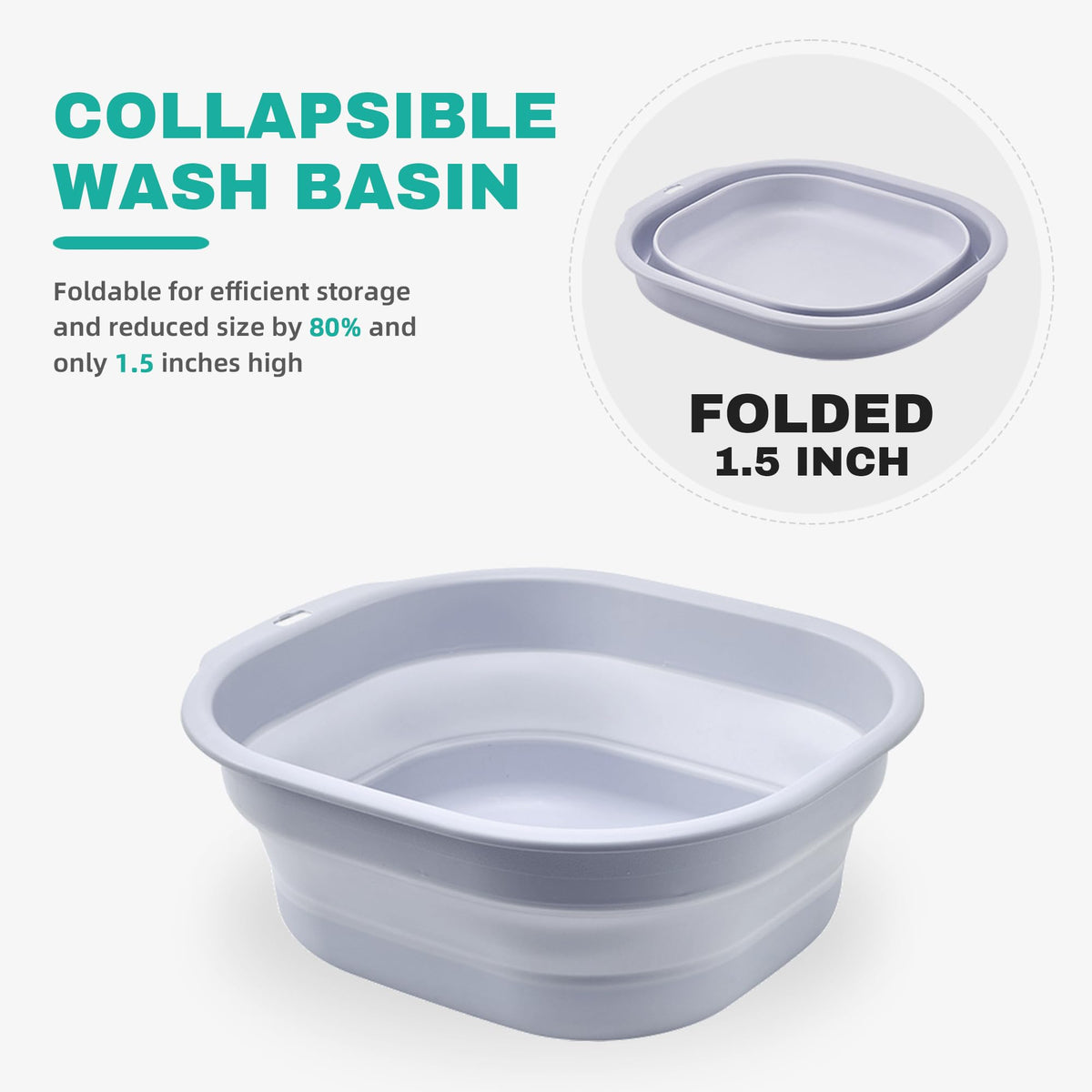 Bellglee small folded wash basin space-saving for dorms