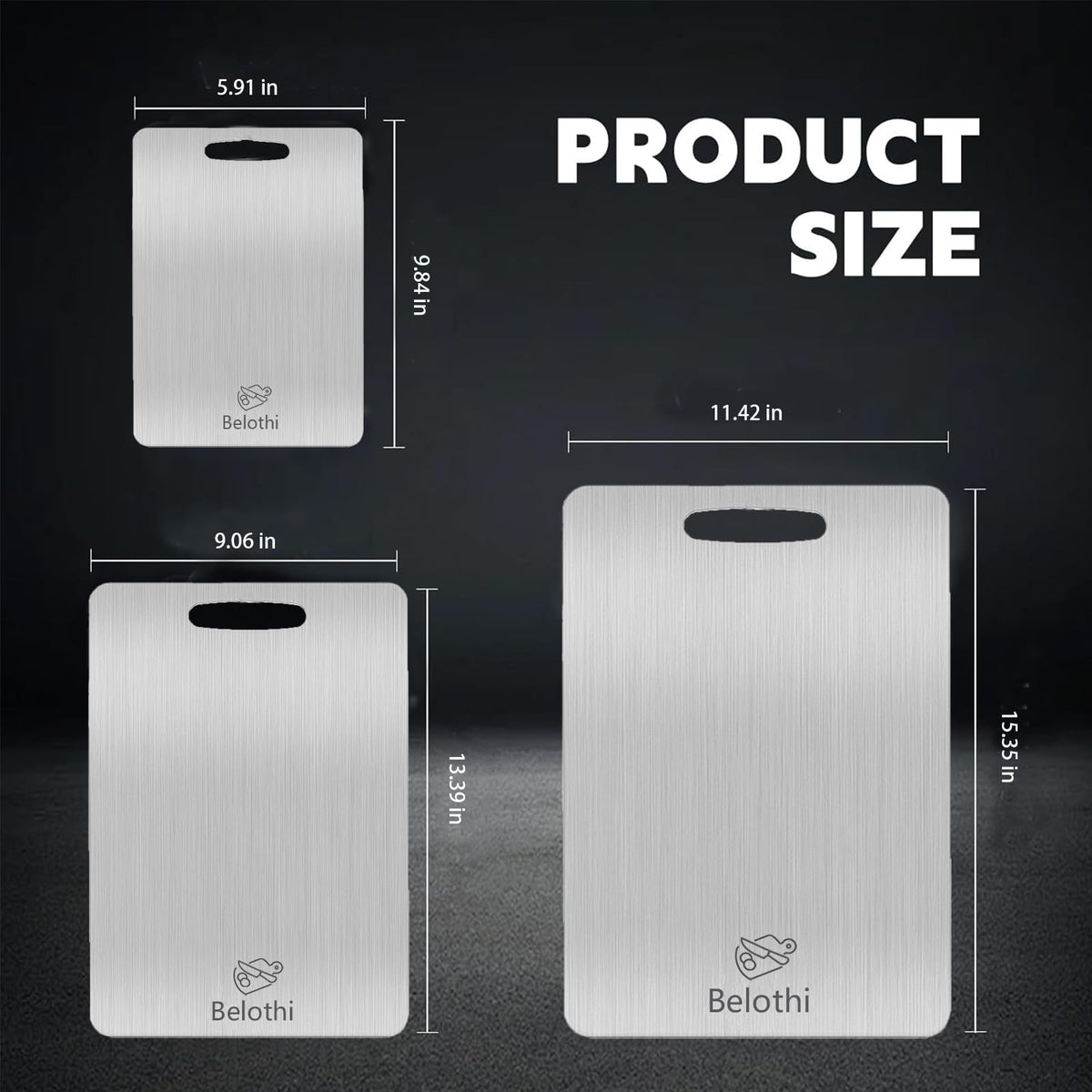Belothi portable stainless steel board suitable for outdoor cooking
