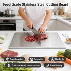 Belothi steel surface is great for kneading dough and rolling pastry.