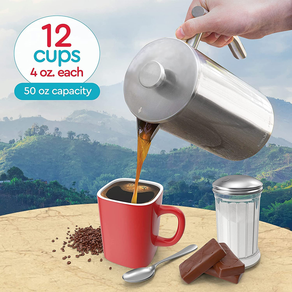 Belwares four-level filtration system for smoother coffee