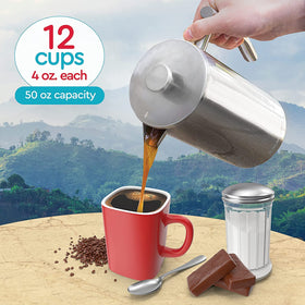 Belwares four-level filtration system for smoother coffee