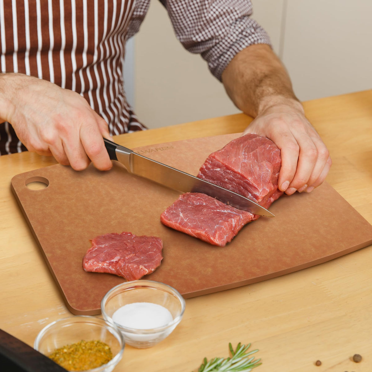 Belwares BPA-free eco-friendly cutting board made from wood fibers for everyday use.