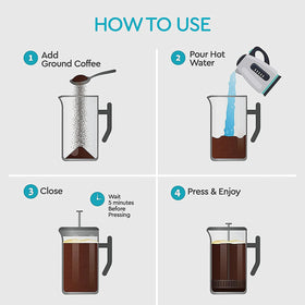 Belwares press doubles as a tea press for loose leaf tea