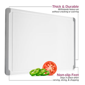 Belwares BPA-free cutting board is safe and easy to clean.