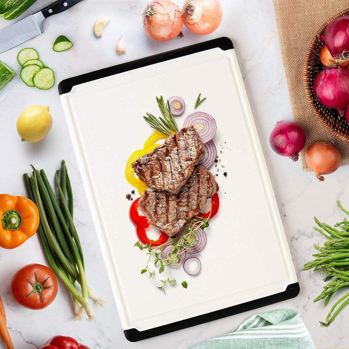 Belwares cutting board dishwasher-safe design for quick cleanup after busy cooking