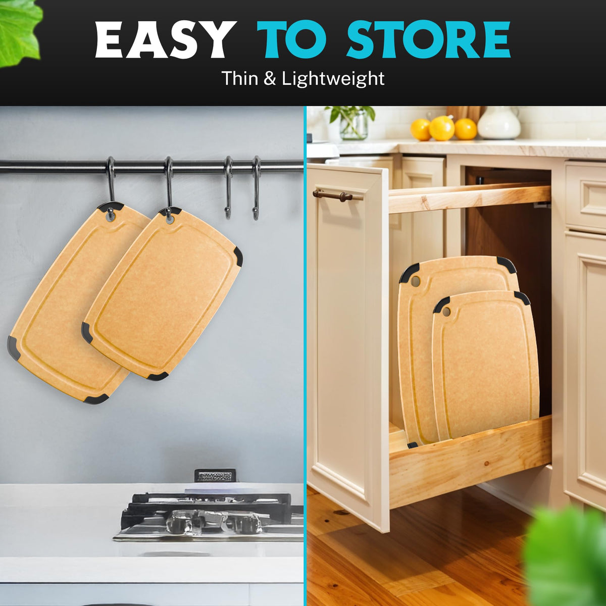 Belwares eco-friendly wood fiber board supports sustainable kitchen choices.