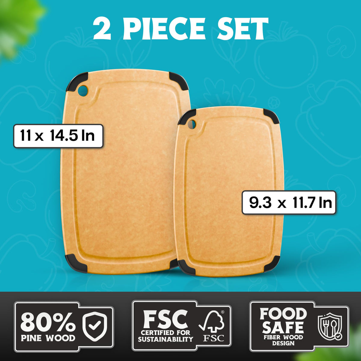 Belwares juice groove cutting board keeps liquids contained for cleaner counters.