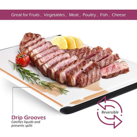 Belwares cutting board non-slip feet keep the surface steady during prep