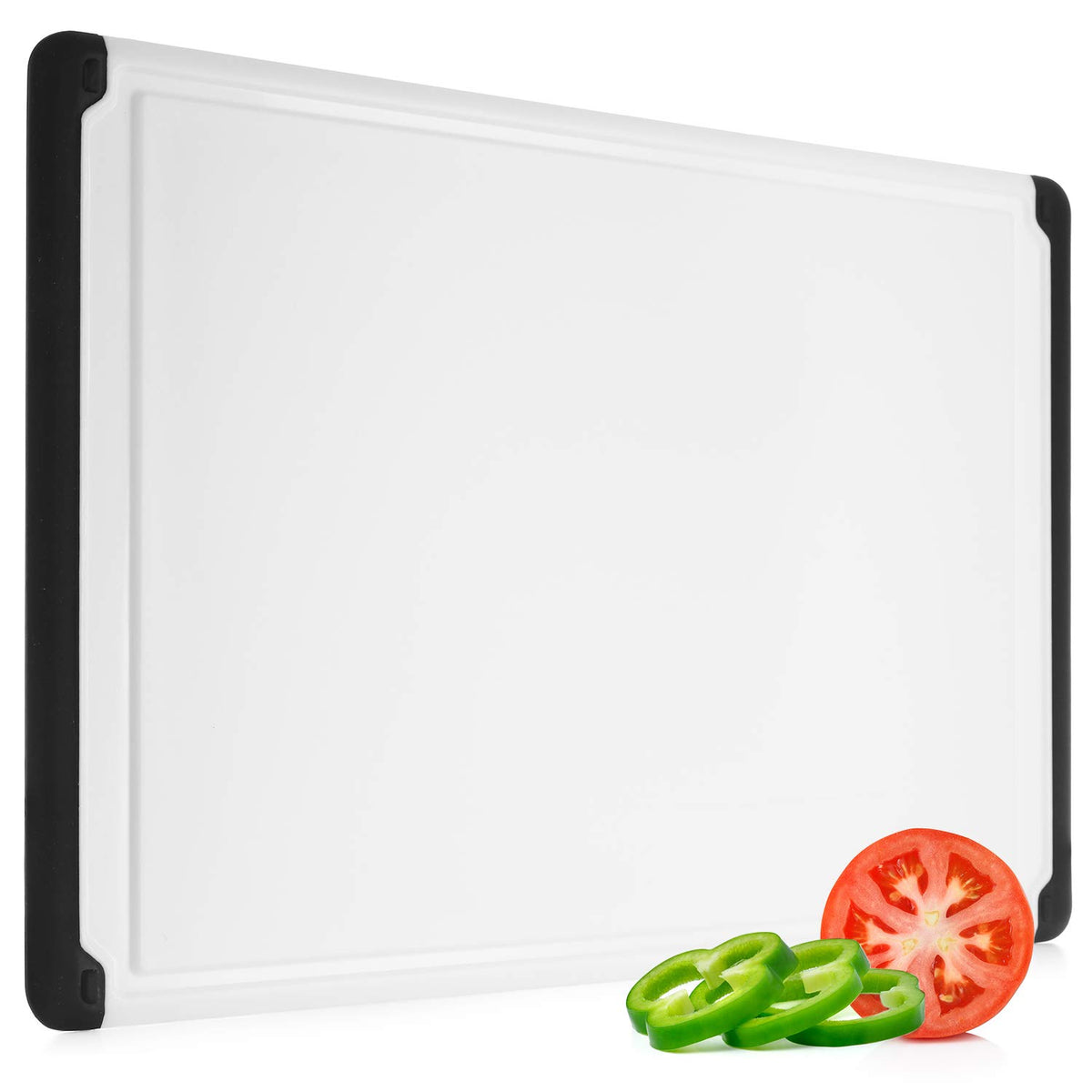 Belwares extra-large cutting board 18-inch top view ideal for large meal prep tasks