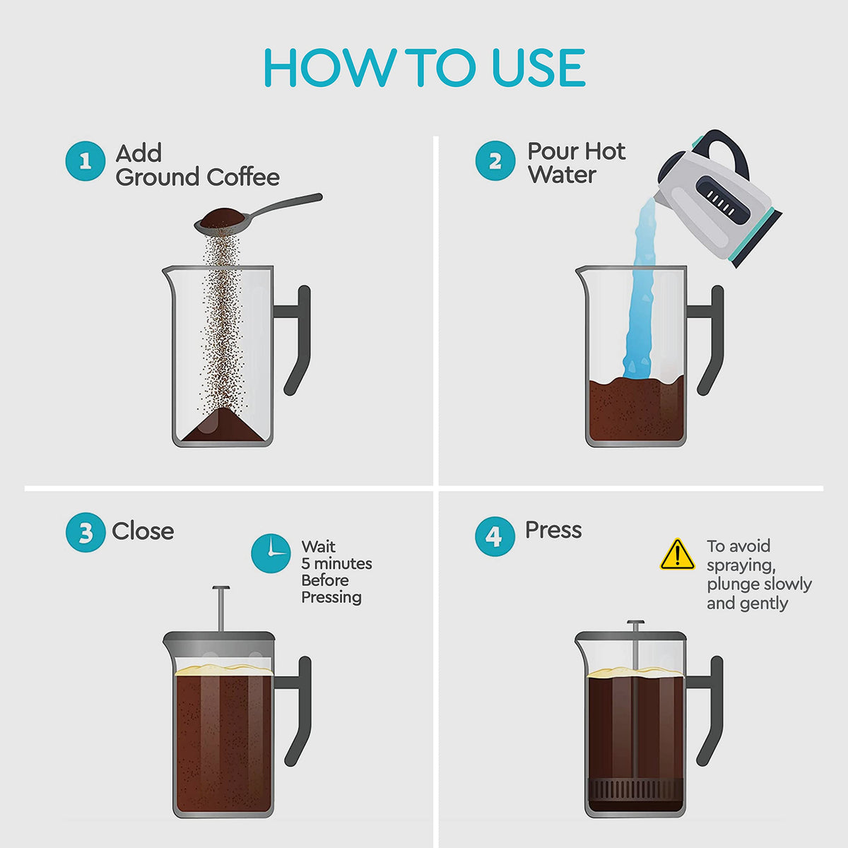 Belwares French Press includes two extra filters for long-term value.