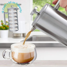 Belwares removable plunger assembly for easy cleaning