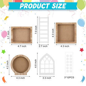 Bencailor round frame pine decor brings soft, welcoming focal points to display shelves