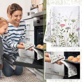 Bencailor wildflower towel set shown as a thoughtful housewarming gift option.