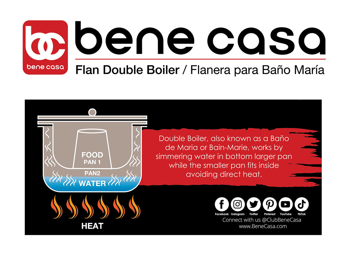 Bene Casa flan mold capacity 1.6 liters suitable for family desserts.