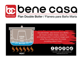 Bene Casa flan mold capacity 1.6 liters suitable for family desserts.