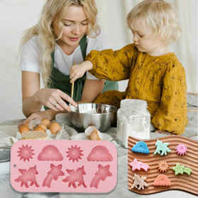 BENEKIY unicorn molds 8-cavity mousse jelly toppers for snacks.