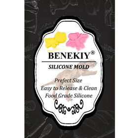 BENEKIY dishwasher-safe silicone mold for quick cleanup.