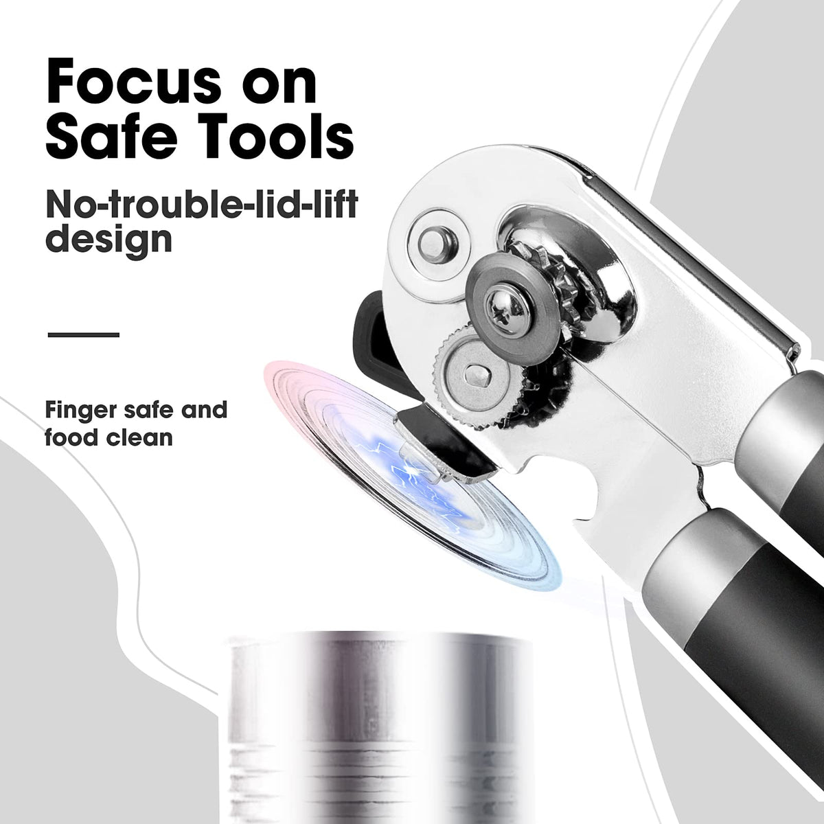 All-in-one tool with built-in bottle opener for beverages
