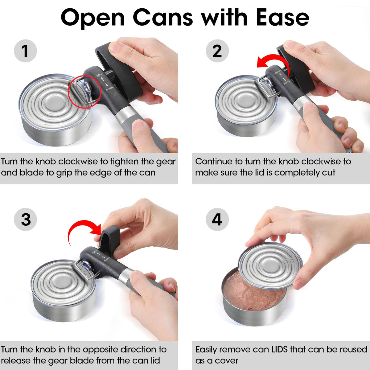 Beneno easy-clean side-cut design minimizes waste and mess