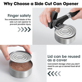 Beneno can opener thickened head rings help stable edge positioning.