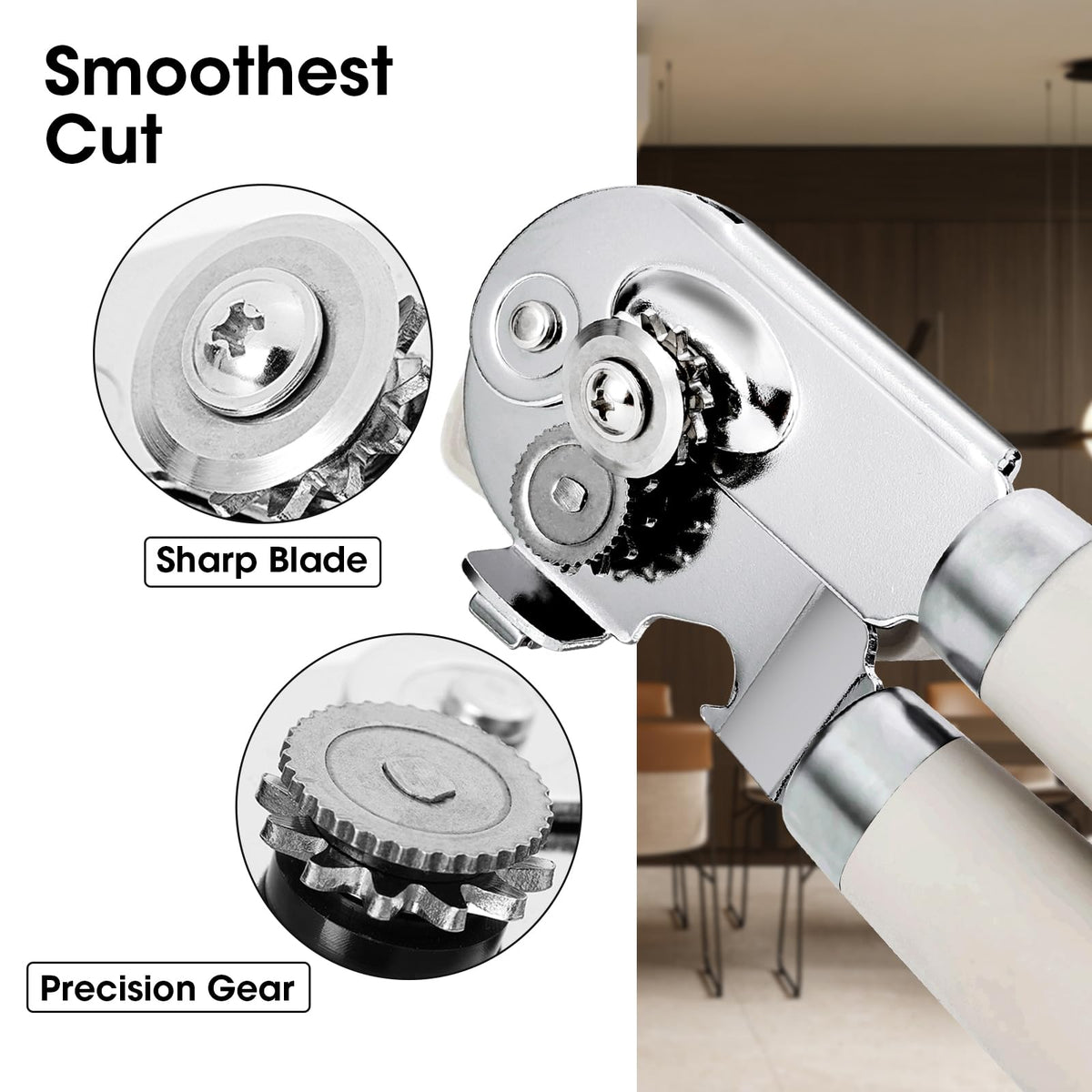 Beneno carbon steel blade and precision gears deliver smooth cuts