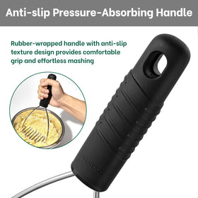 Dishwasher-safe Beneno masher makes cleanup quick after cooking