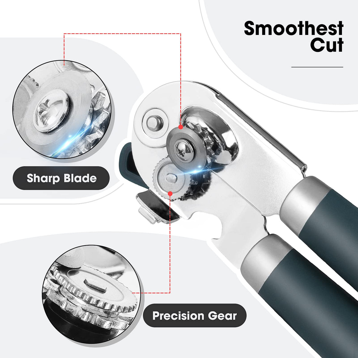 Beneno high-carbon steel blade ensures clean, smooth cutting.