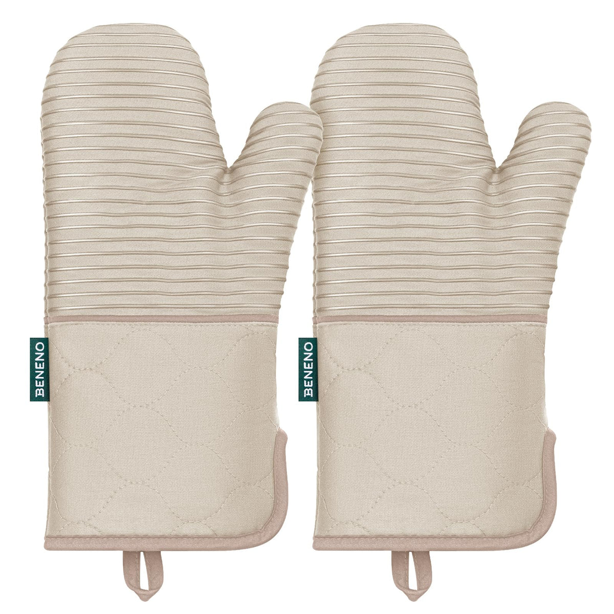 Beneno 2-pack kitchen mitts suit baking grilling and stovetop tasks