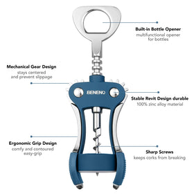 Beneno wing corkscrew blue side view showing comfortable control