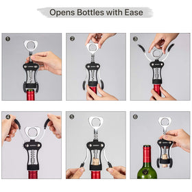 Beneno wings fully opened demonstrate easy cork extraction.