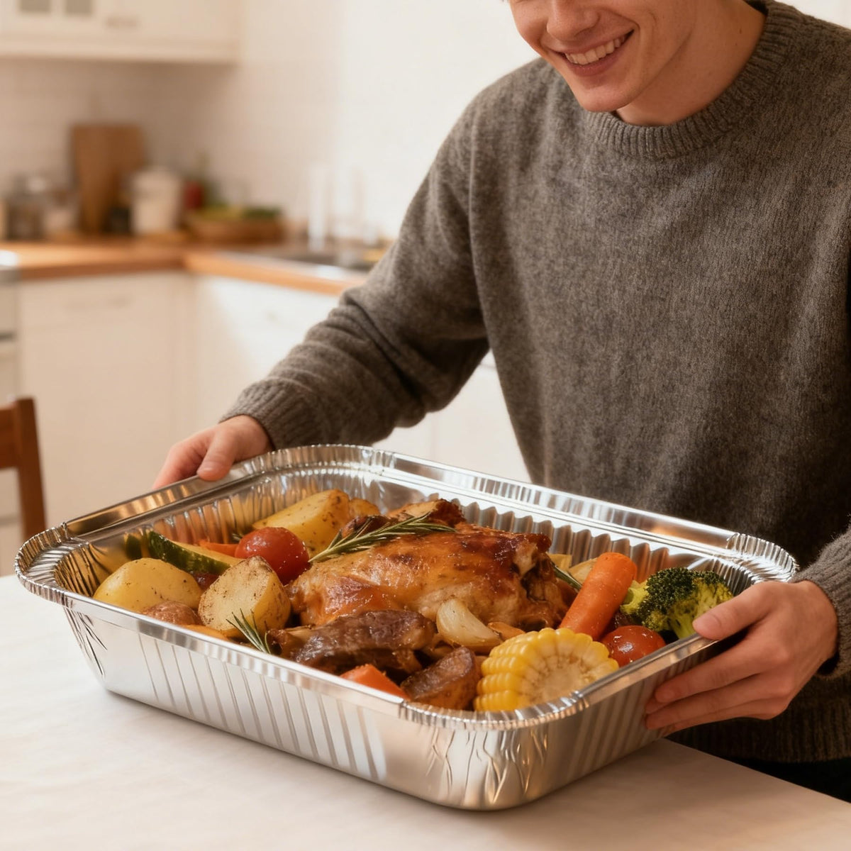 Benestanti baking and roasting pan suitable for cakes, pies, and casseroles.