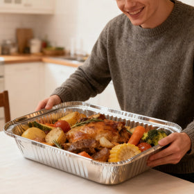 Benestanti baking and roasting pan suitable for cakes, pies, and casseroles.