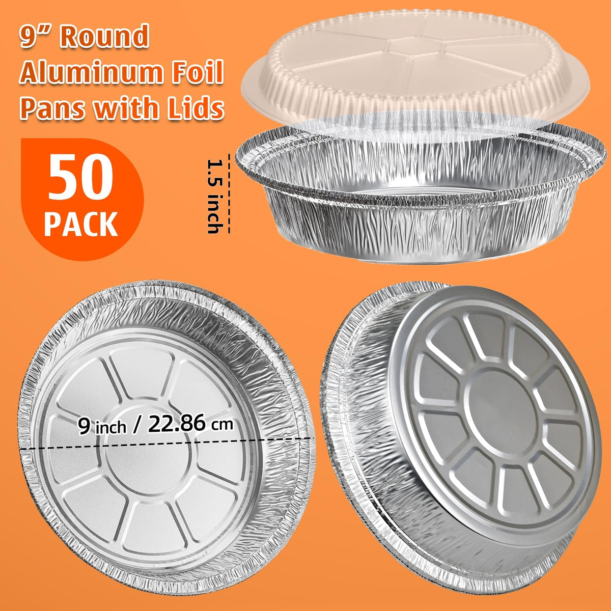 Benestanti clear lids showcase contents while preserving freshness in aluminum pans.