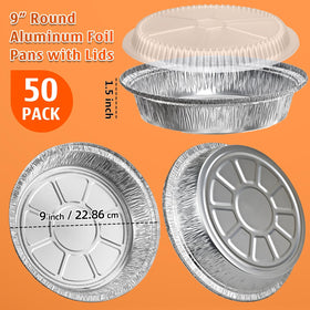 Benestanti clear lids showcase contents while preserving freshness in aluminum pans.