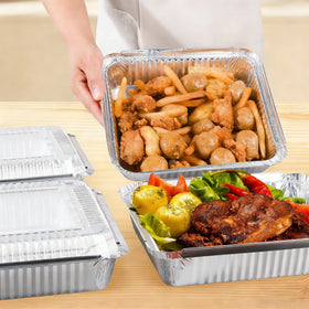 Benestanti stackable pans save space in pantry and during transport