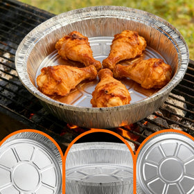 Benestanti stackable disposable pans reduce mess and simplify cleanup after meals.