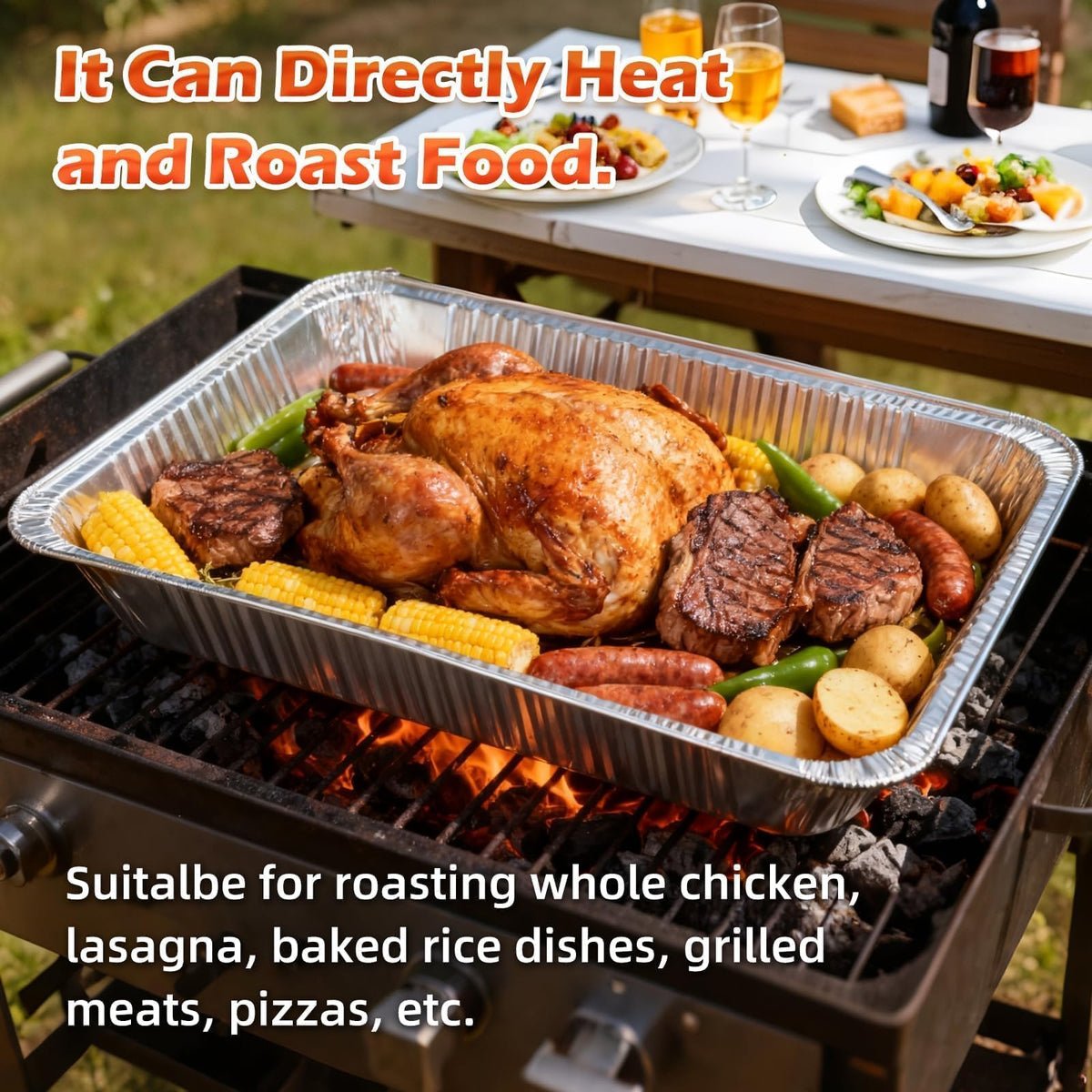 Benestanti versatile pan safe for freezer, oven, and steam table use.
