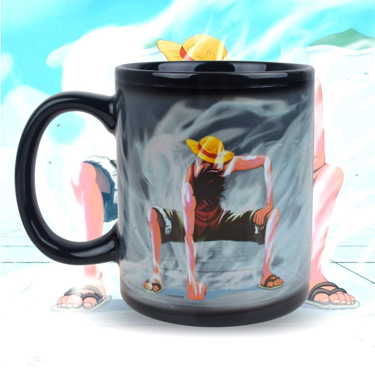 BeneU mug requires hand washing to protect artwork.