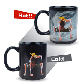BeneU Luffy color-change mug shows surprising illustration during tea or coffee.