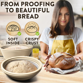 Benicci complete bread proofing set, all-in-one baking toolkit.