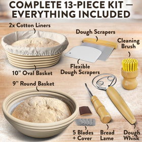 Benicci cotton liner for bannetons, easy dusting and reuse.