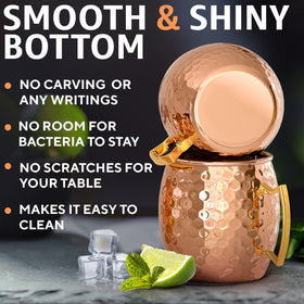 Benicci food-grade copper ensures safe material for reusable drinkware.