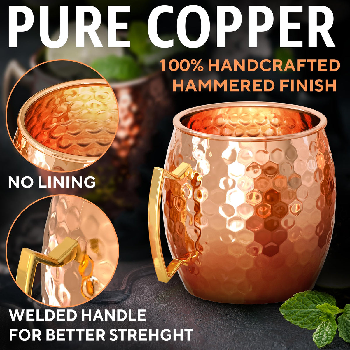 Benicci handcrafted mug texture highlights unique artisan finish and durability.