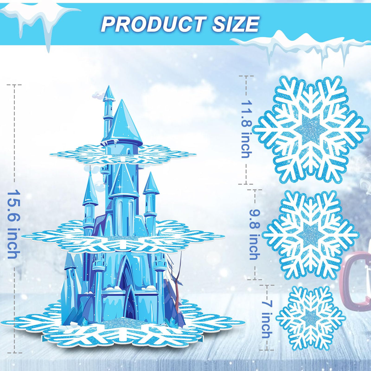BenLouis snowflake cupcake holder elevates dessert table decor