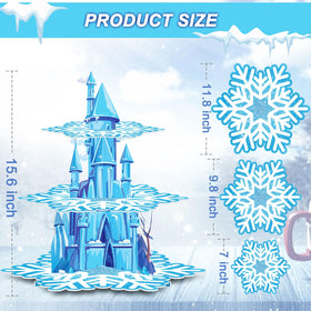 BenLouis snowflake cupcake holder elevates dessert table decor