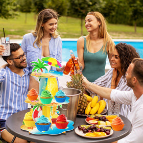 BenLouis wedding party dessert tower offers stylish presentation.