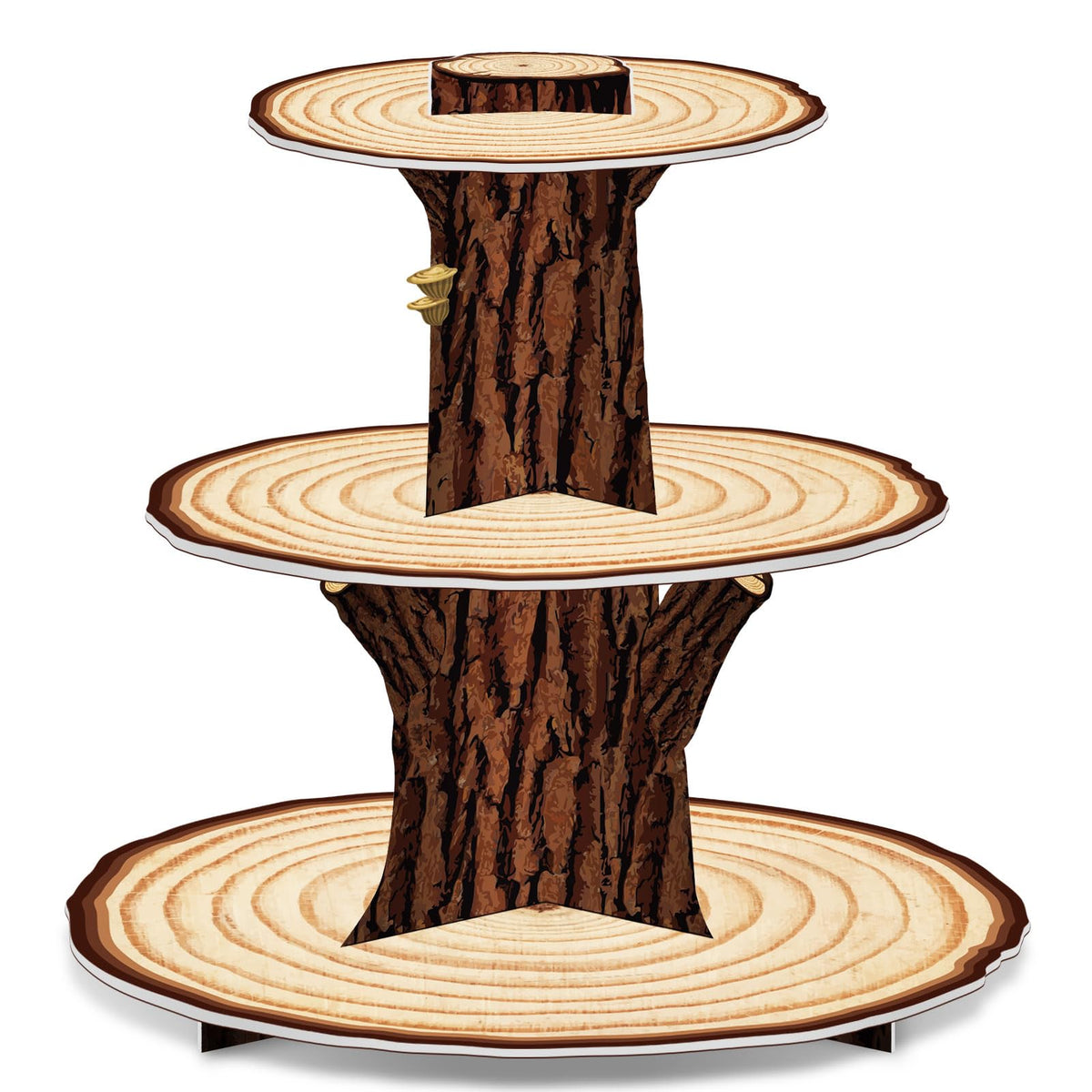 BenLouis wooden-3-tier-cupcake-stand for elegant dessert display at parties.