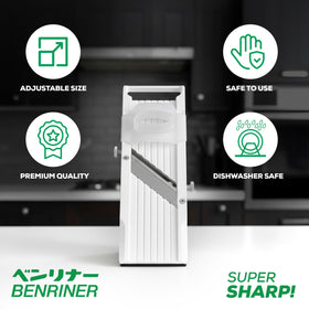 Benriner interchangeable blades for precise julienne and textures