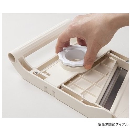 Benriner bowl attachment collects slices directly into a bowl.