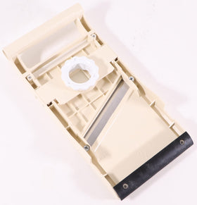 Benriner safety guard protects fingers during safe, easy slicing.
